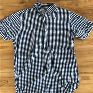 Jcrew Gingham plaid short sleeve shirt